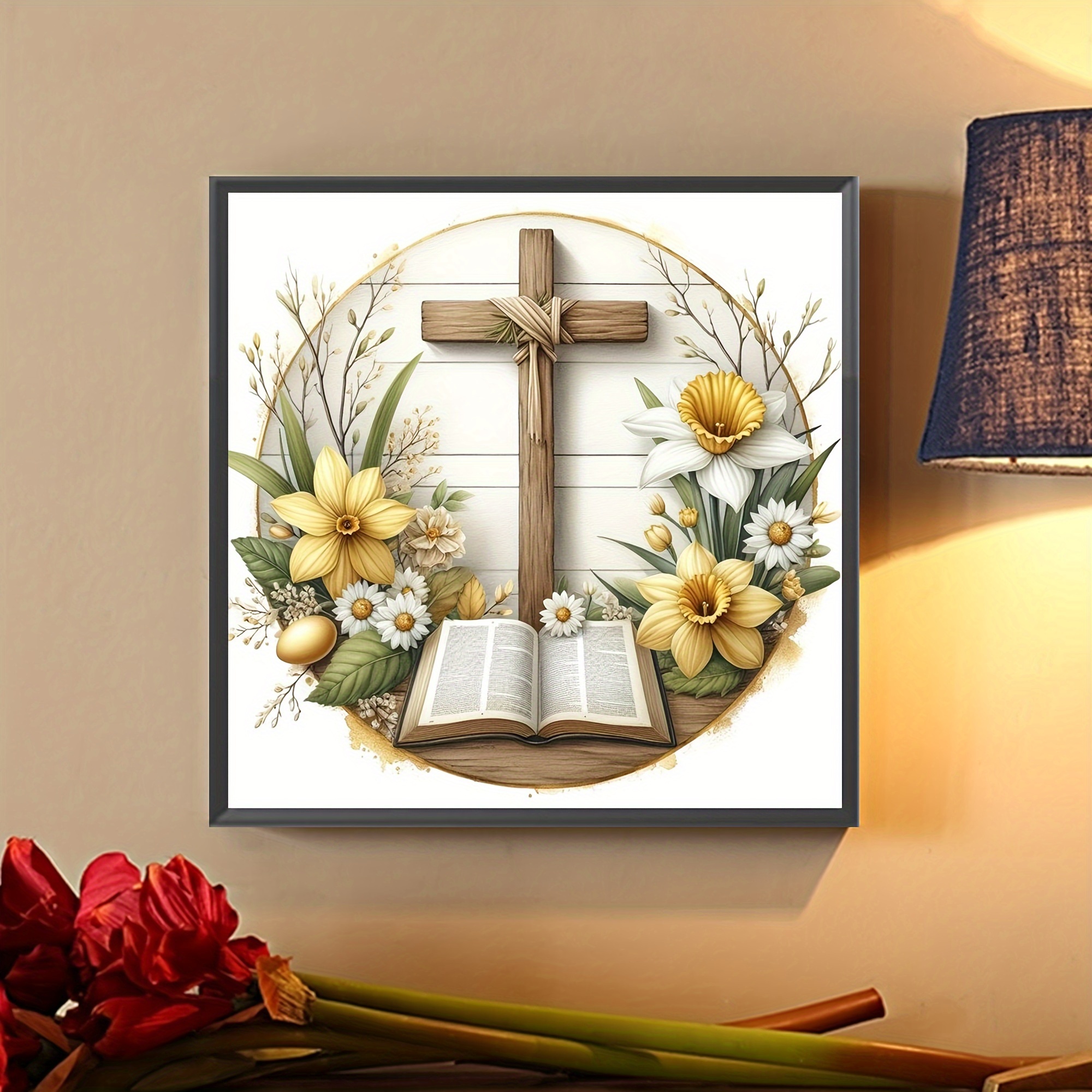 Cross Stitch Pattern Kit, DIY Thread Art Needlework