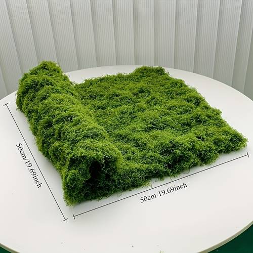 realistic artificial moss sheet soft cuttable suitable for diy crafts terrariums miniature indoor outdoor landscaping low maintenance plastic moss for tabletop scenery themed parties hotel decor easy to cut grow