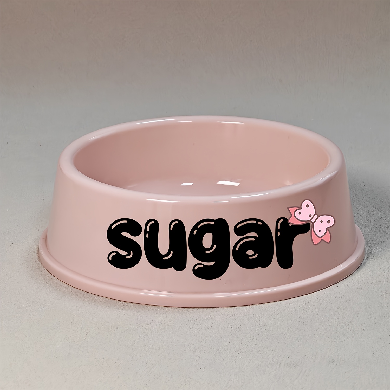TEMU Customizable Plastic Pet Bowls - Personalized Names, Easy-clean For , Perfect Gift For Pet Lovers, Pet Accessories | Customizable Pet Bowl |