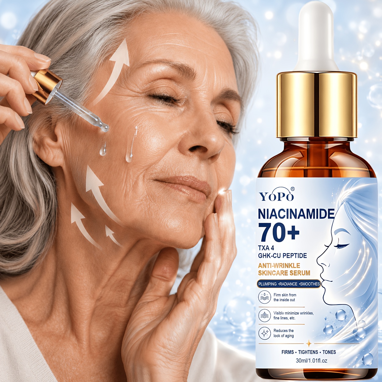 Image of Luxury Korean Beauty Serum - Niacinamide Txa 4 Facial Serum Instantly Wrinkles: Suitable For Sagging Skin And Facial Wrinkles, Making More Firm. Minimizes Wrinkles, , Etc. Hydrates And Plumps The Skin
