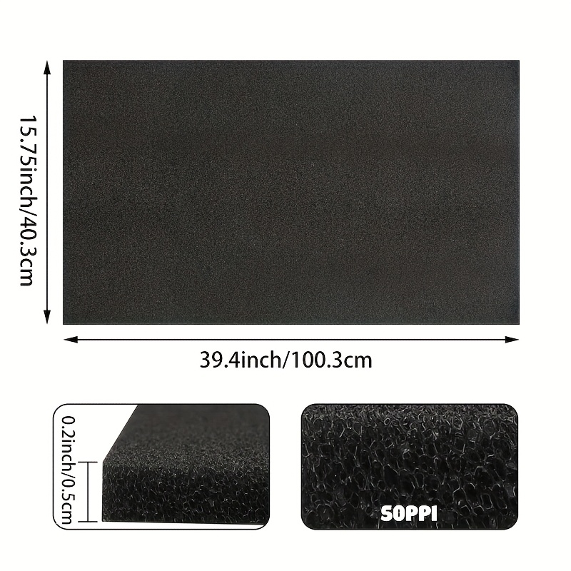 Image of A Large Sheet Of High-density, Cuttable Pre-filter Foam Pad, Suitable For Cutting To Fit Most Air Conditioners, Air Purifiers, Kitchen Trash Cans, And Rv Air Conditioner Replacement Filters