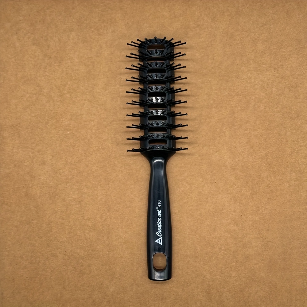 E-shop Herren Flauschige Haarbürste, Salon Haarstyling Kamm, Hohler Öl Kopf Rückenbürste, Kopfhaut Massage Haarbürste, Nass- und Trockenhaarbürste,