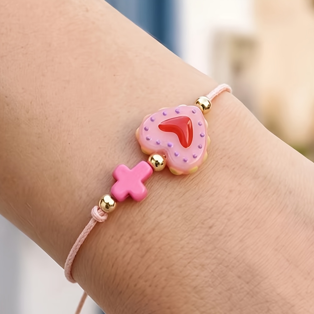 Women's Bohemian Multicolor Heart Bracelet, Y2K Trend
