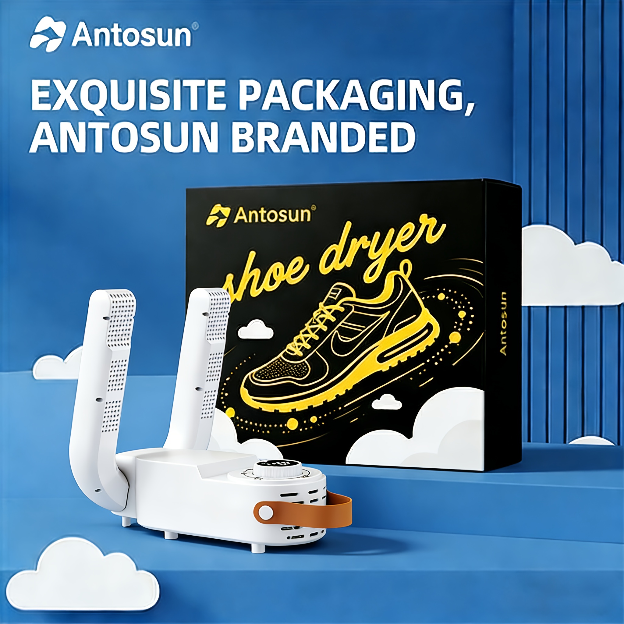 exclusive Antosun Footwear Dryer Odor Eliminator for Shoes, Equipped with Timer, Glove Dryer for Boxing, Collapsible, Suitable for Ski Boots, Socks, And Sneakers, Color: White, Without Battery 14 exclusive Antosun Footwear Dryer Odor Eliminator for Shoes, Equipped with Timer, Glove Dryer for Boxing, Collapsible, Suitable for Ski Boots, Socks, And Sneakers, Color: White, Without Battery - Image 14
