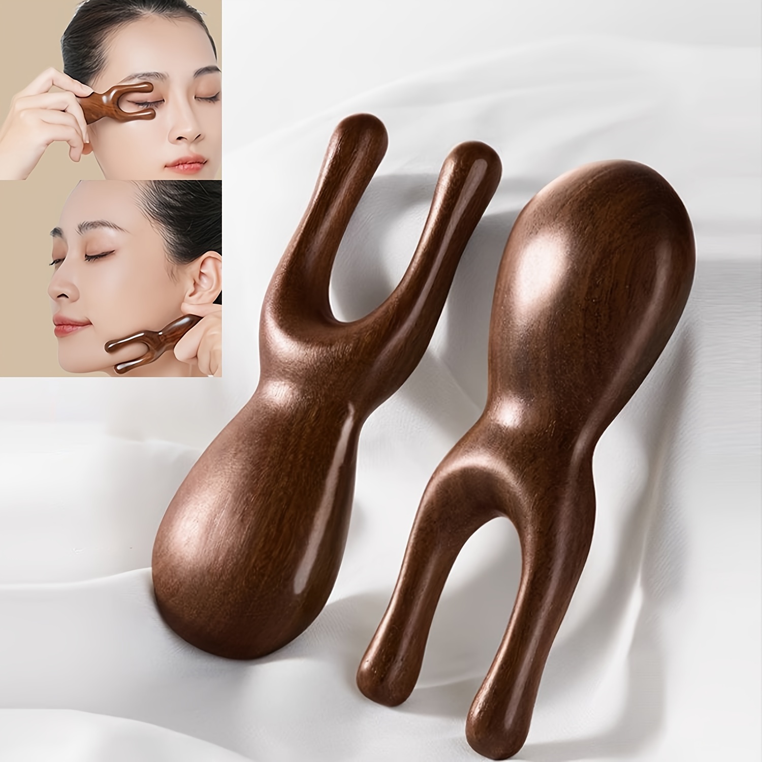 

Native Sandalwood Massage Frog For , Head, Face, Jaw Tool Portable Spa Room Massage Comb 1pc