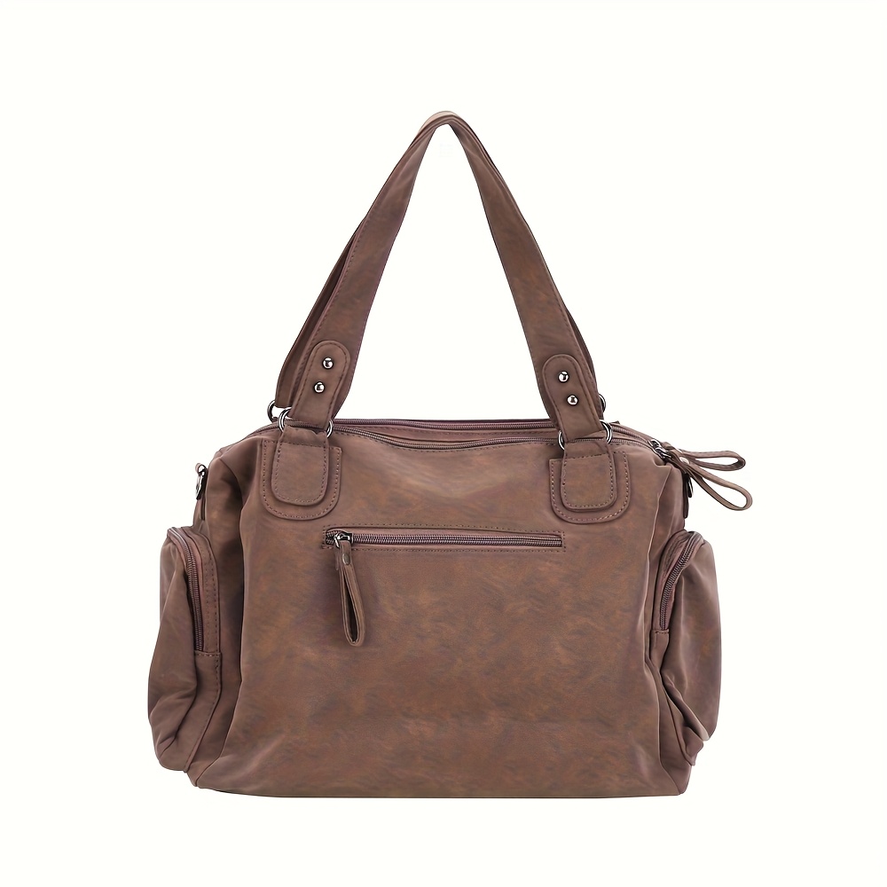 large capacity multi pocket shoulder bag work y2k retro - Temu