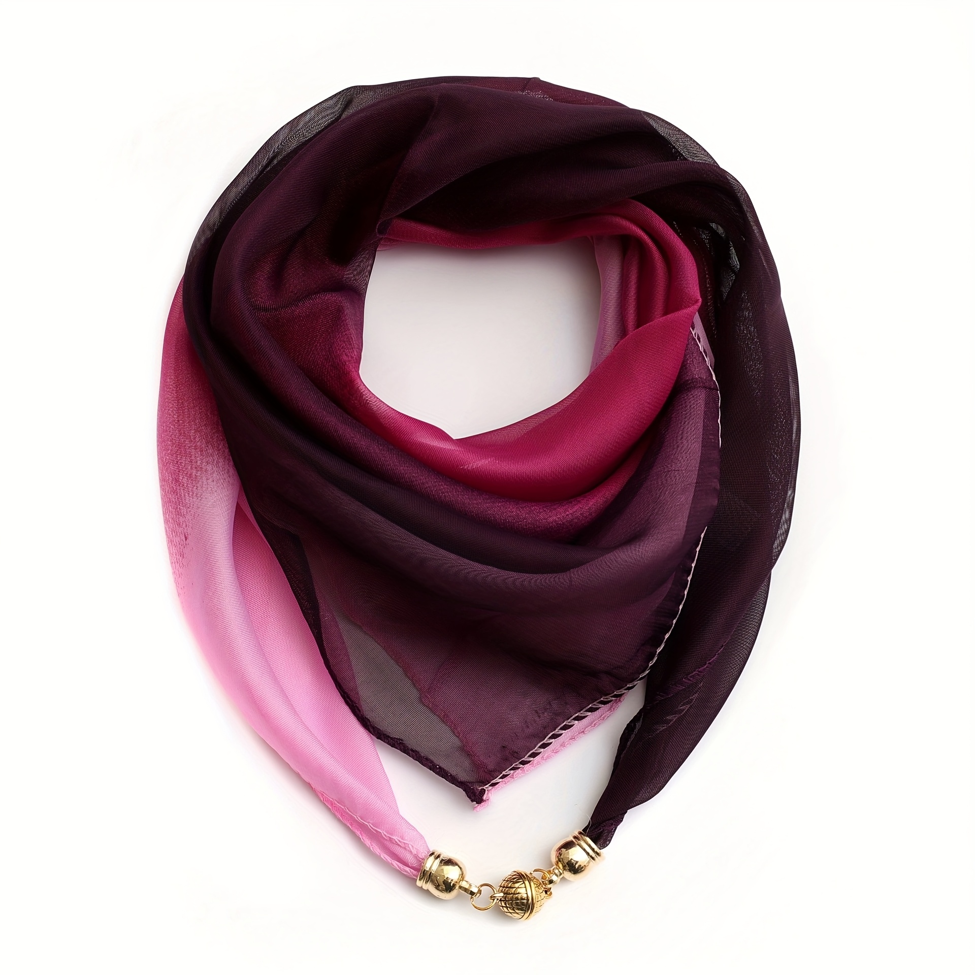E-shop Modischer Halschal mit Farbverlauf, Schal für Frühling Herbst, vielseitiges Hals-Accessoire für Damen, kleiner vielseitiger Schal, winddicht