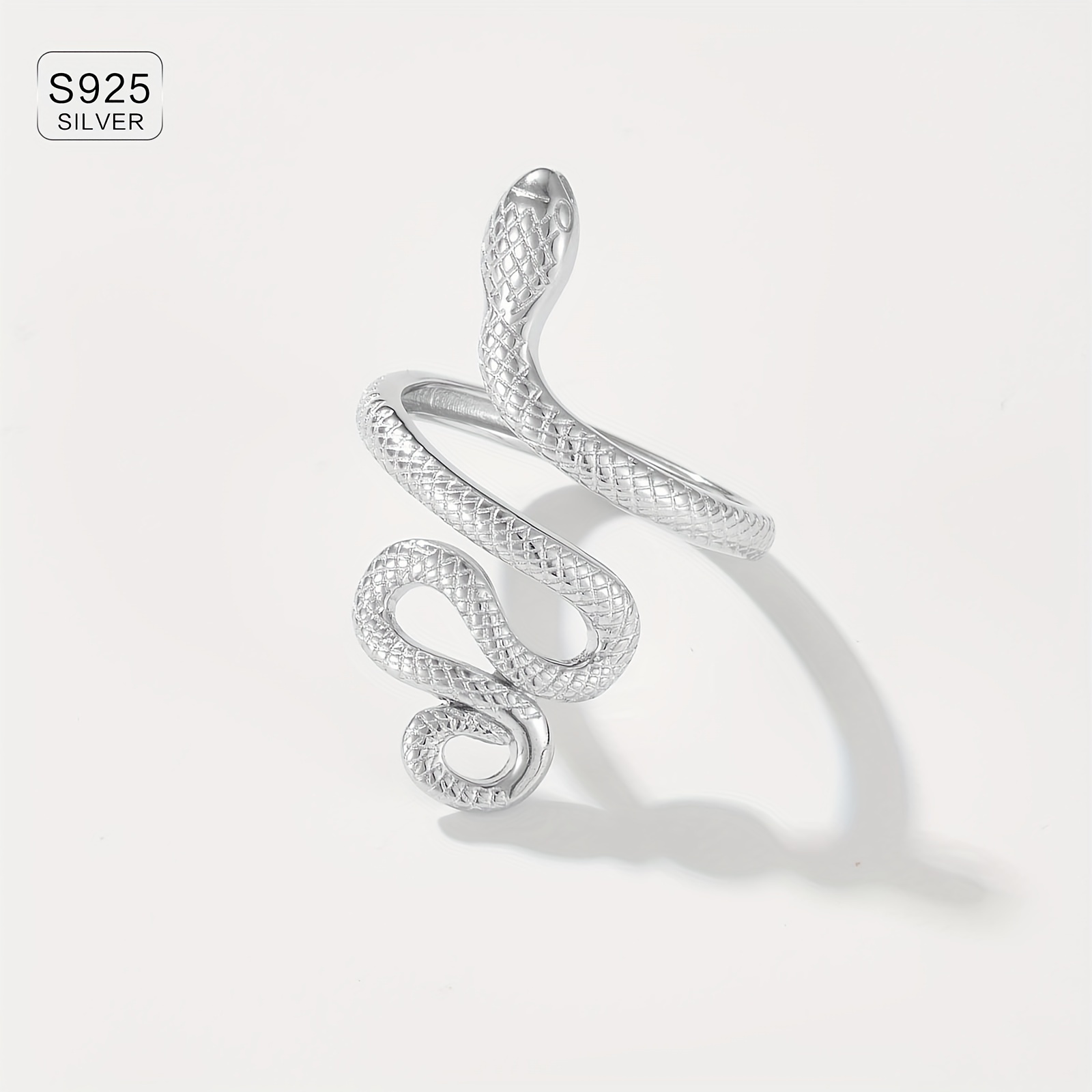 Women's 925 Sterling Silver Snake Ring
