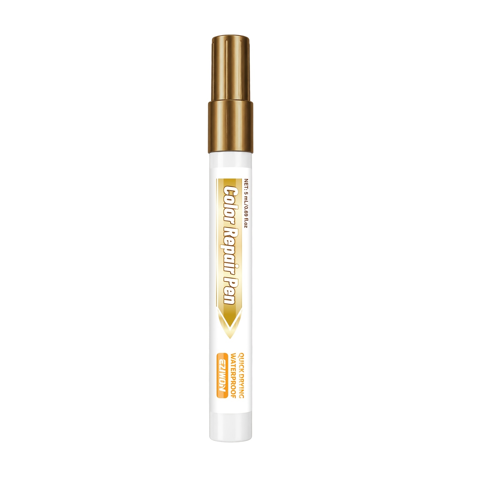 TEMU Upgraded Marker Pen - Furniture Gilding Pen, Quick-drying Fine Tip, For Metal Scratch Repair, Designed For Cabinets, Doors, Musical Instruments,