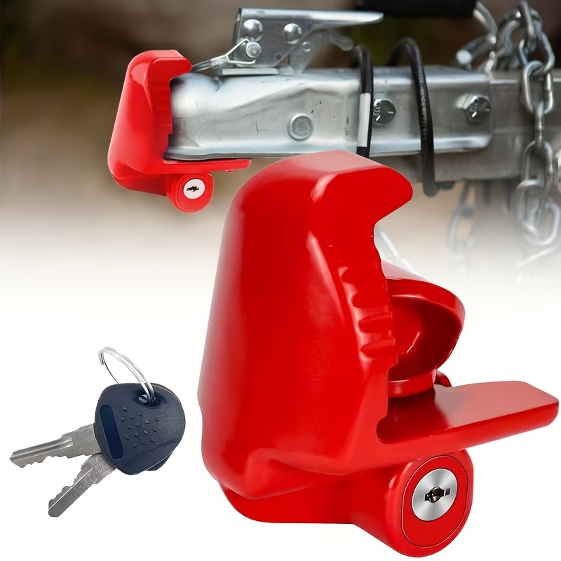 TEMU Heavy-duty Trailer Lock For 1-inch Ball Couplers, Compatible With Sizes 1-7/8, 2, And 2-5/16 Inches. Adjustable Lock Made Of High-, Resistant To