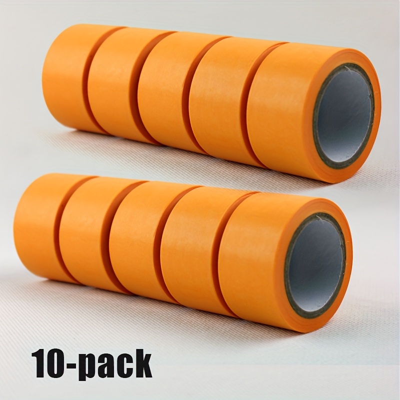 Image of A Set Of 10 Rolls Of Washi Tape With A Width Of 1.18 Inches/3 Cm, Featuring High Painter's Tape - Waterproof, Heat-resistant, And Residue-free, Suitable For Art, Construction