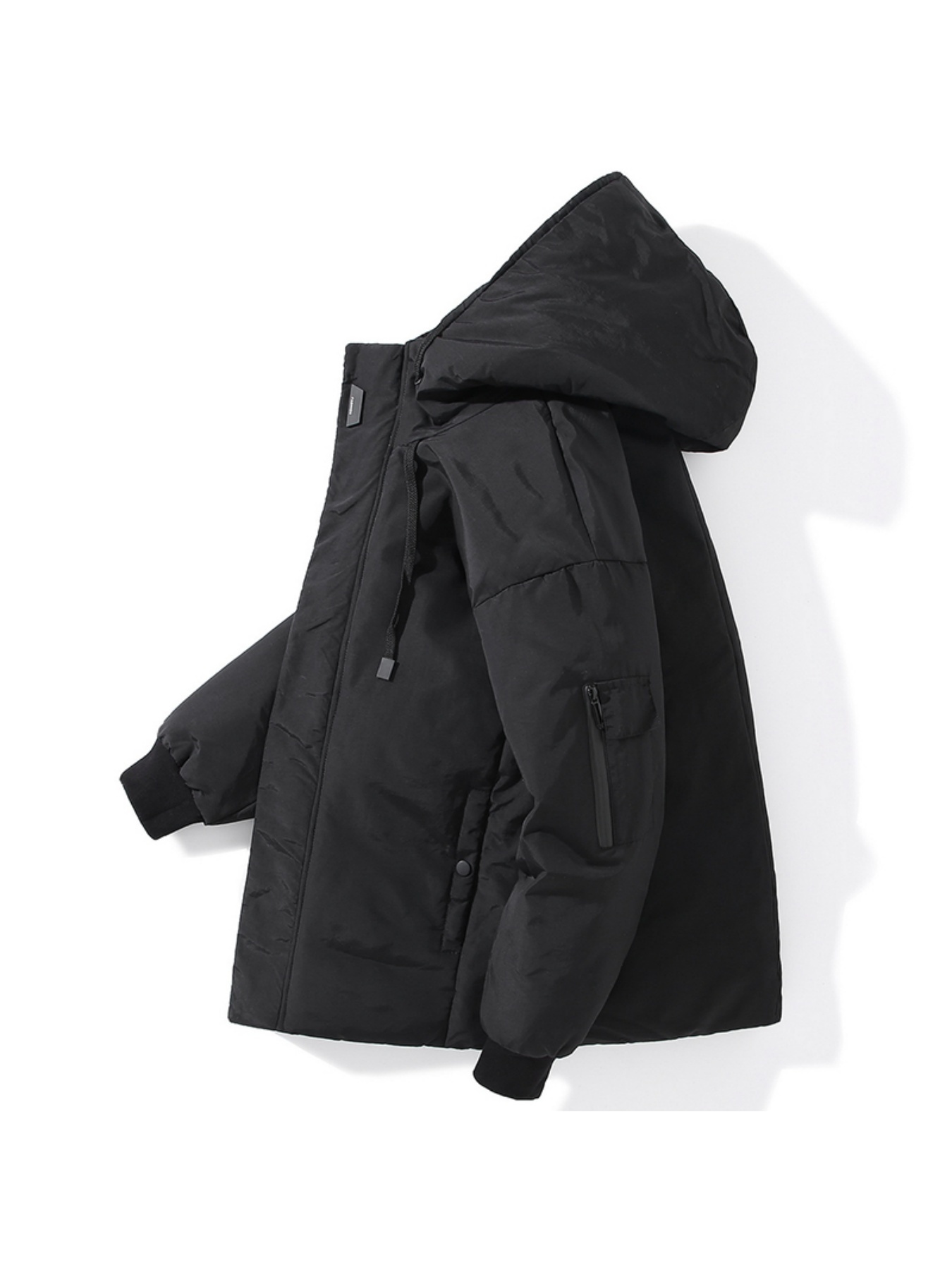 Men's Lightweight Down Jacket with Hood for Outdoor Leisure