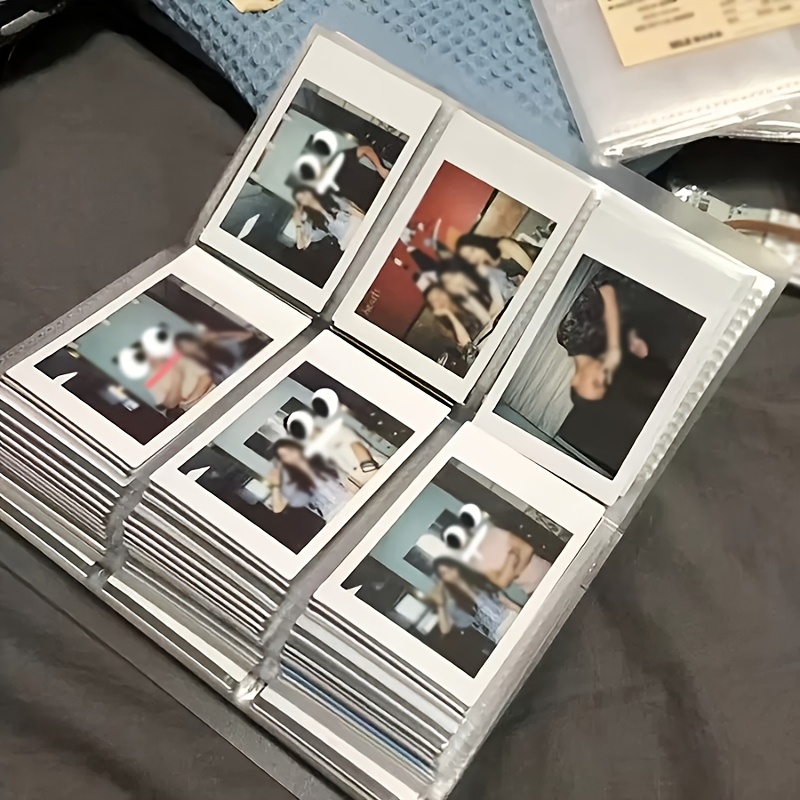 TEMU 1 album photo à 120 pochettes, transparent, album de 3 pouces, classeur photo, idéal pour photos, billets de cinéma, cartes postales