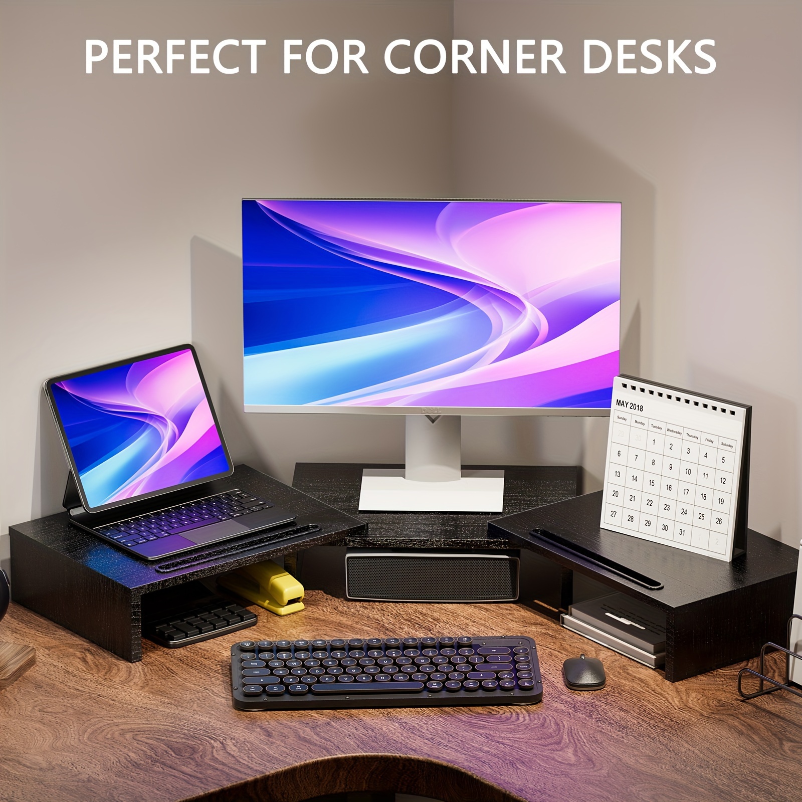 

Stand, Heighter Stand, Length And Height Stand, , Multifunctional Desktop Organizer, Computer Stand For Desk, Laptop, Pc, Tv, ,