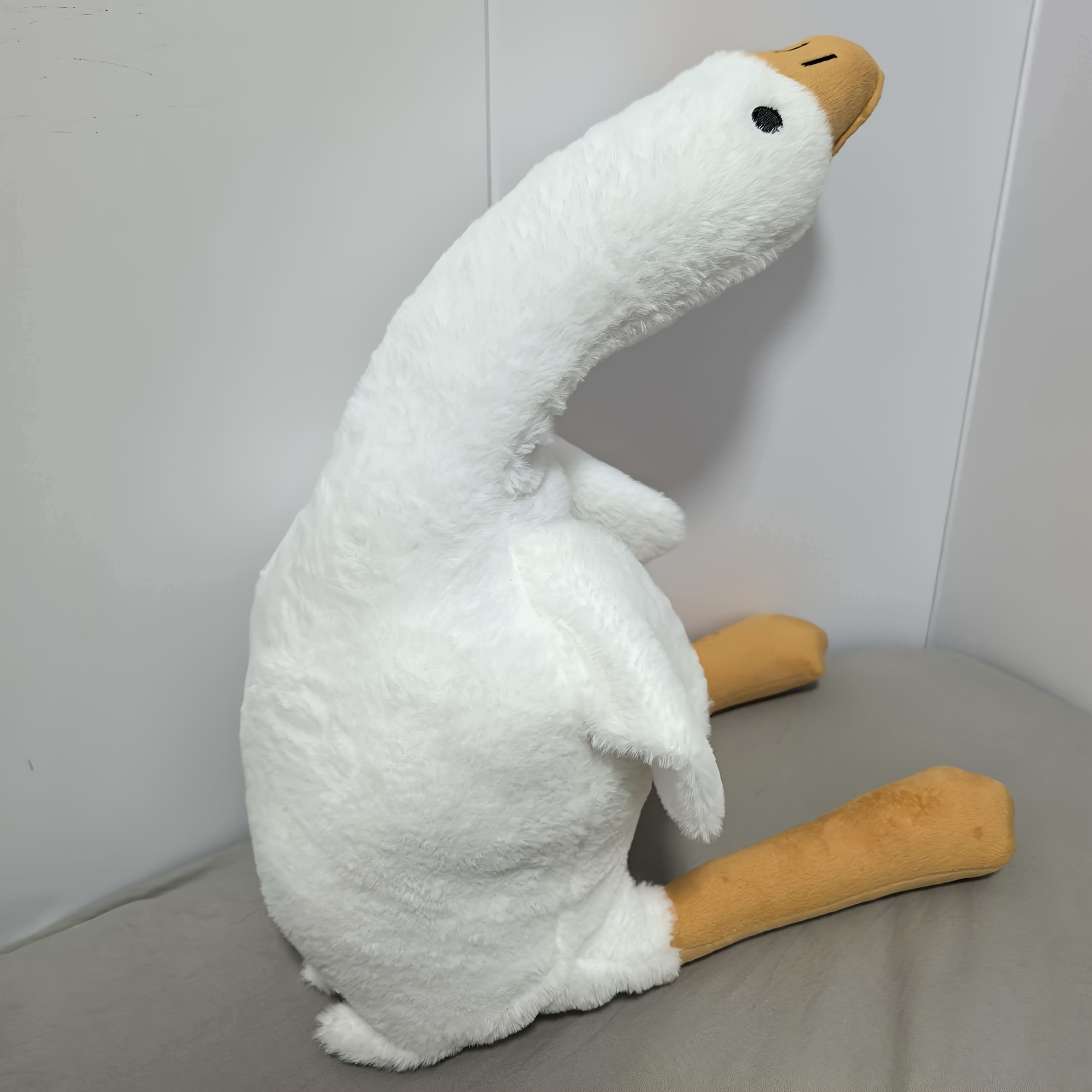 Image of 65cm/27.56in - Large Chubby Head Goose Pet Plush Toy, Soft For Sleeping, Plush Pillow, Machine Washable, Holiday Gift, Birthday Present, New Year Gift, Dog Plush Toy, Dog Toys, Puppy Supplies