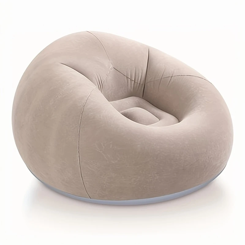 1pc sac de haricot moderne confortable gonflable - en pvc durable, adapté , à coucher, létude, lutilisation intérieure et extérieure, design pliable, facile à , pas besoin de recharge - disponible en /vert/rouge. détails 12