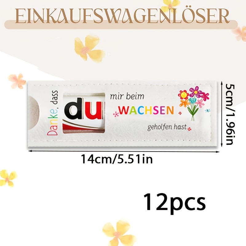 Image of Gift Set For Her/him - 12pcs Felt Gift Boxes, Chocolate Bar Packaging Boxes, Printed With The German "thank You For Me Through ," With A Design, Teacher Appreciation Gifts, Teacher Farewell