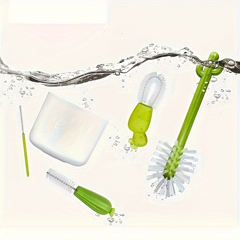 

1set, Cactus Cleaning Brush Set - Multipurpose Kitchen Cleaning Brushes For Cups, Straws, Bottles - Stain Removal, No Dead Corner - Cleaning Supplies And Tools