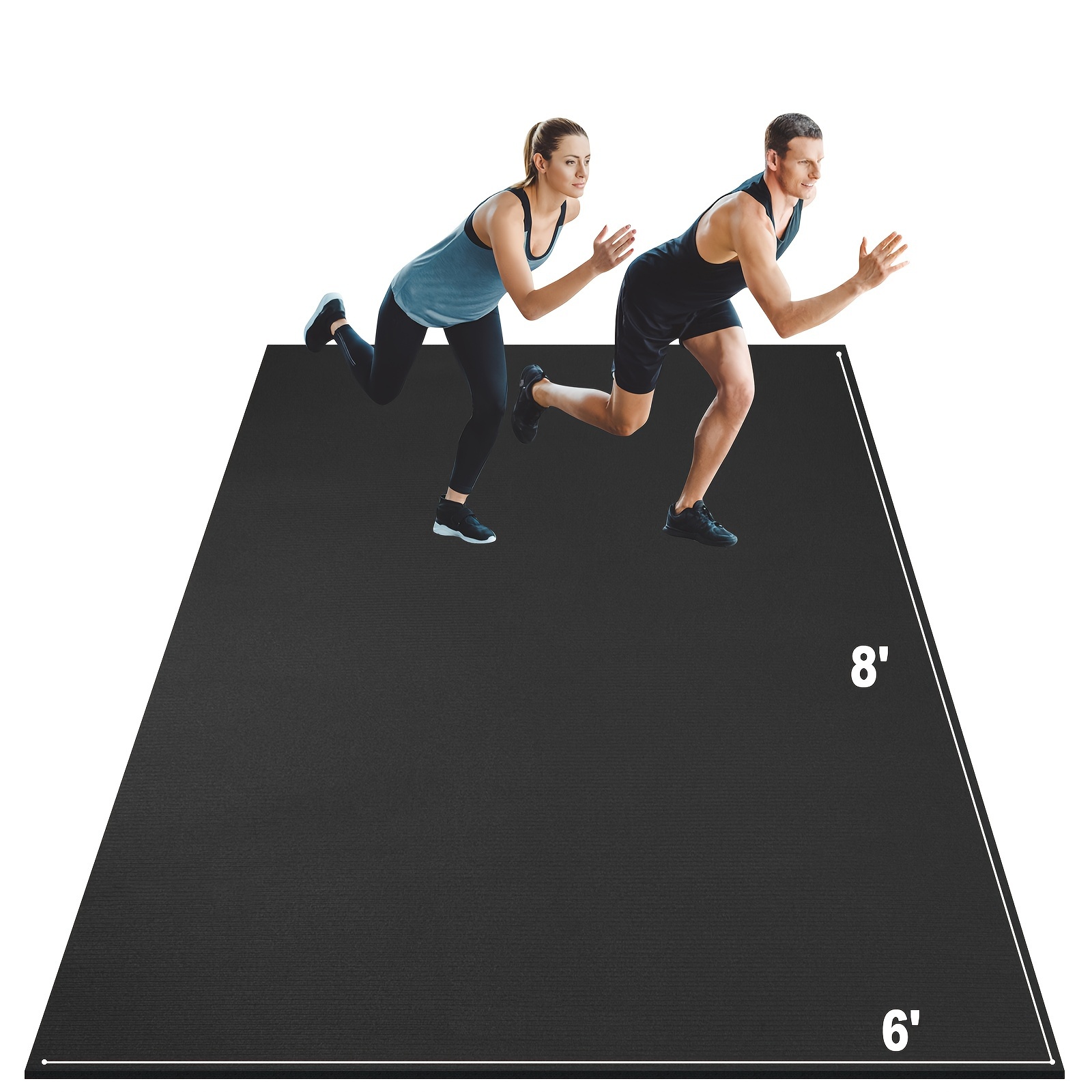 large exercise mat 6 x4 workout mat gym flooring home gym Temu