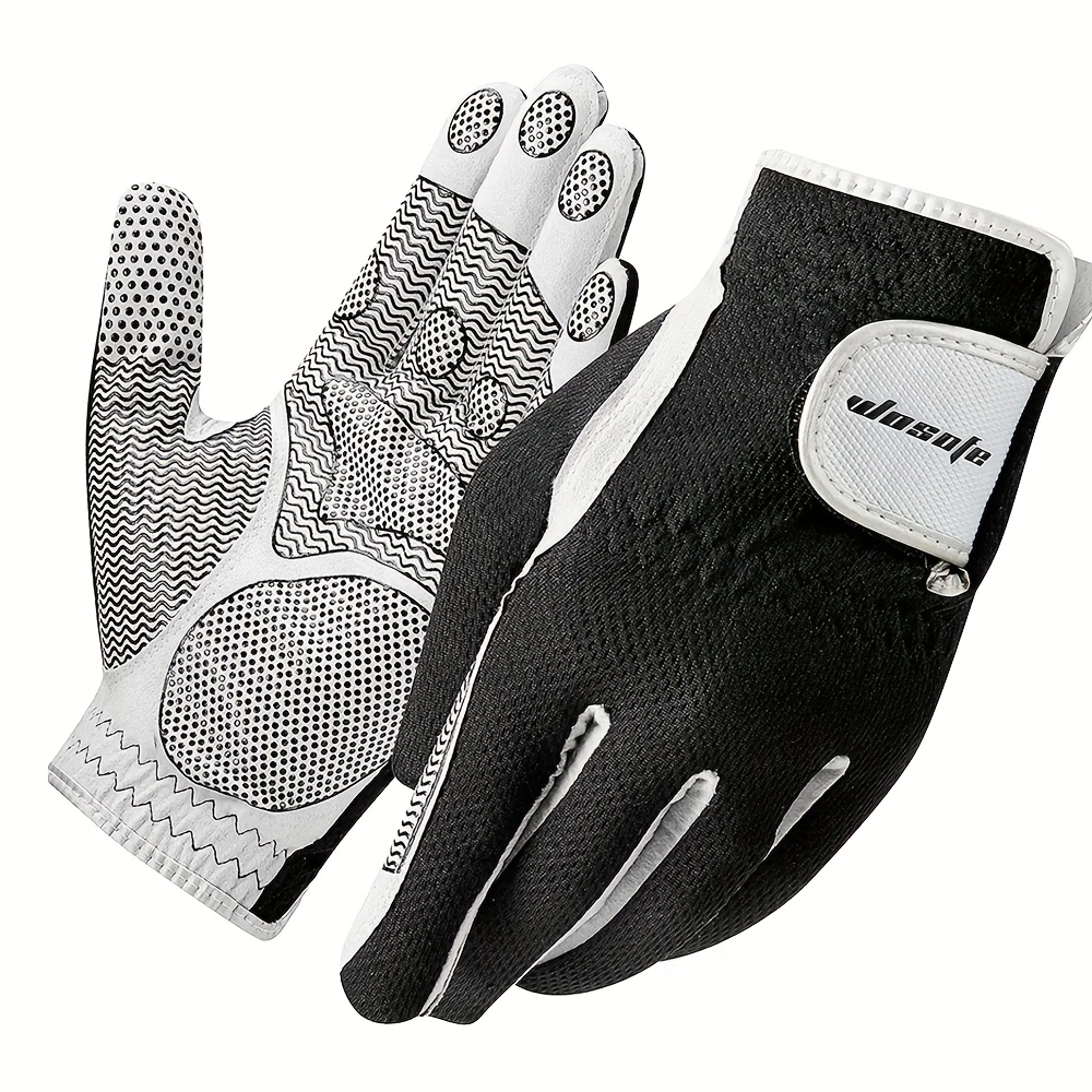 TEMU 1pc Golf Men's Left Hand Gloves, Light Breathable Mesh Non-slip Silicone Provides Excellent Grip Golf Gloves, Golf Accessory Gift , Suitable For