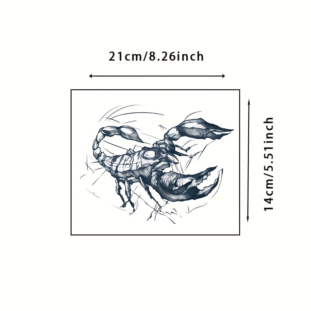 Image of Temporary Tattoo Sticker Herbal Tattoo Sticker, Realistic And Long-lasting Temporary Tattoo Sticker, Waterproof And Wear-resistant, Lasting 7-15 Days