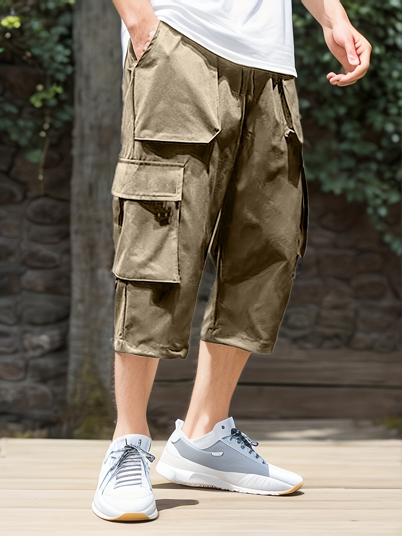 mens big tall workwear 7 8 casual pants plus size men's big - Temu