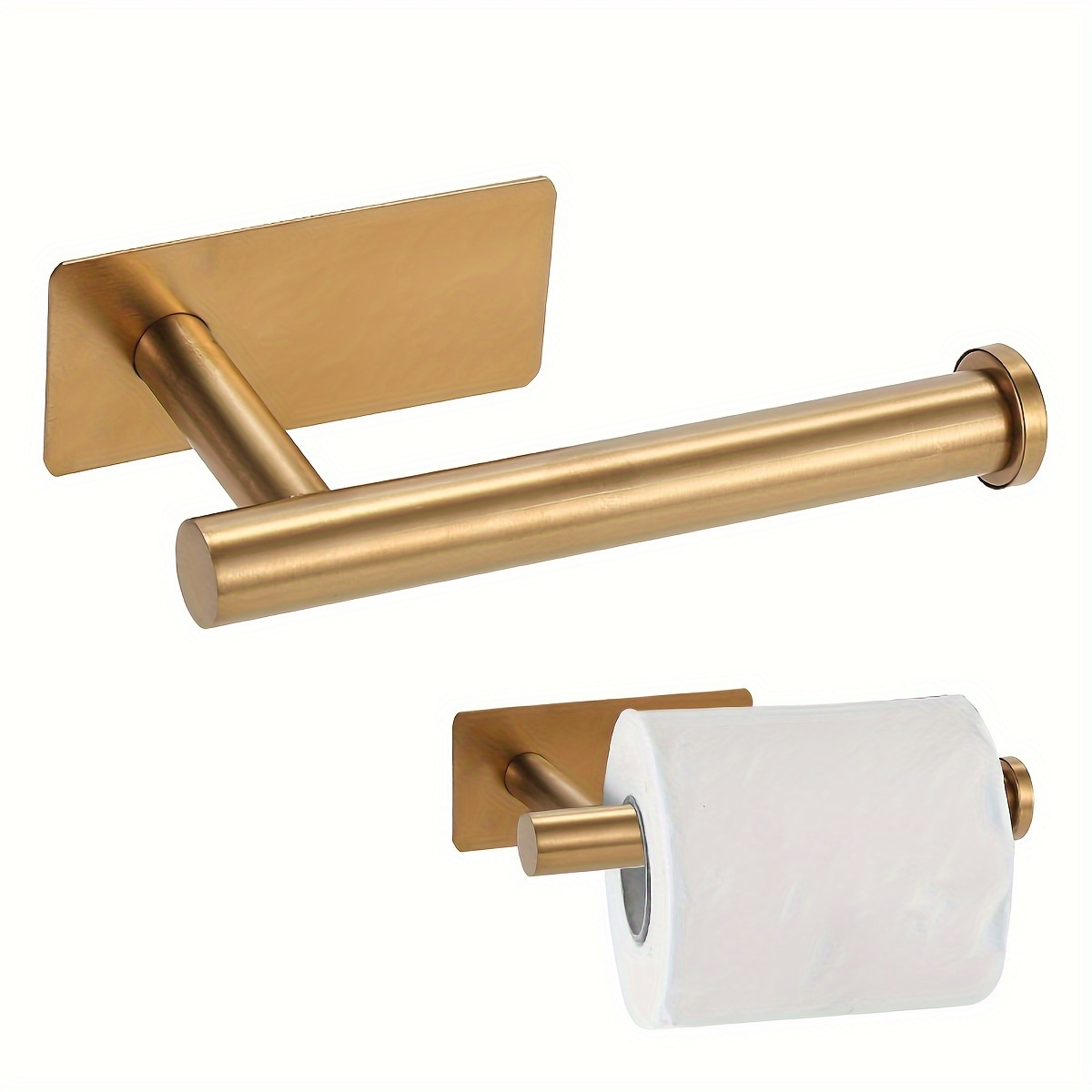 TEMU 1pc, Fashionable Commercial Paper Towel Holder Toilet Paper Storage Rack, Stainless Steel, Suitable For Bathroom Storage, Toilet Storage,