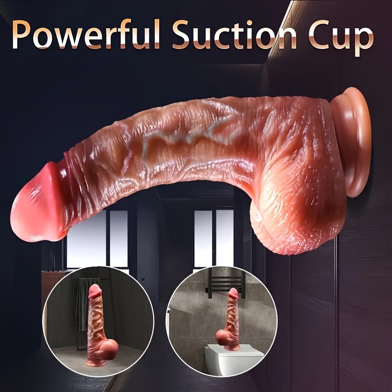 Sliding Foreskin Dildo - D029-L: 15Cm/5.9 Inch Length, 4Cm/1.57 Inch Diameter, 21.5Cm/8.46 Inch Total Length, Waterproof, No Battery, No Wire, Made of Liquid Silicone, Adult Sex Toy for Both Genders