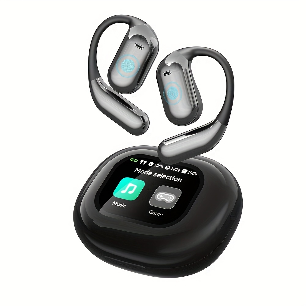 TEMU Open Wireless Earphones (wireless 5.4 Tws), Experience 360° Ambient Awareness & . Secure Open-ear Fit For Sports/fitness. Advanced Enc Delivers