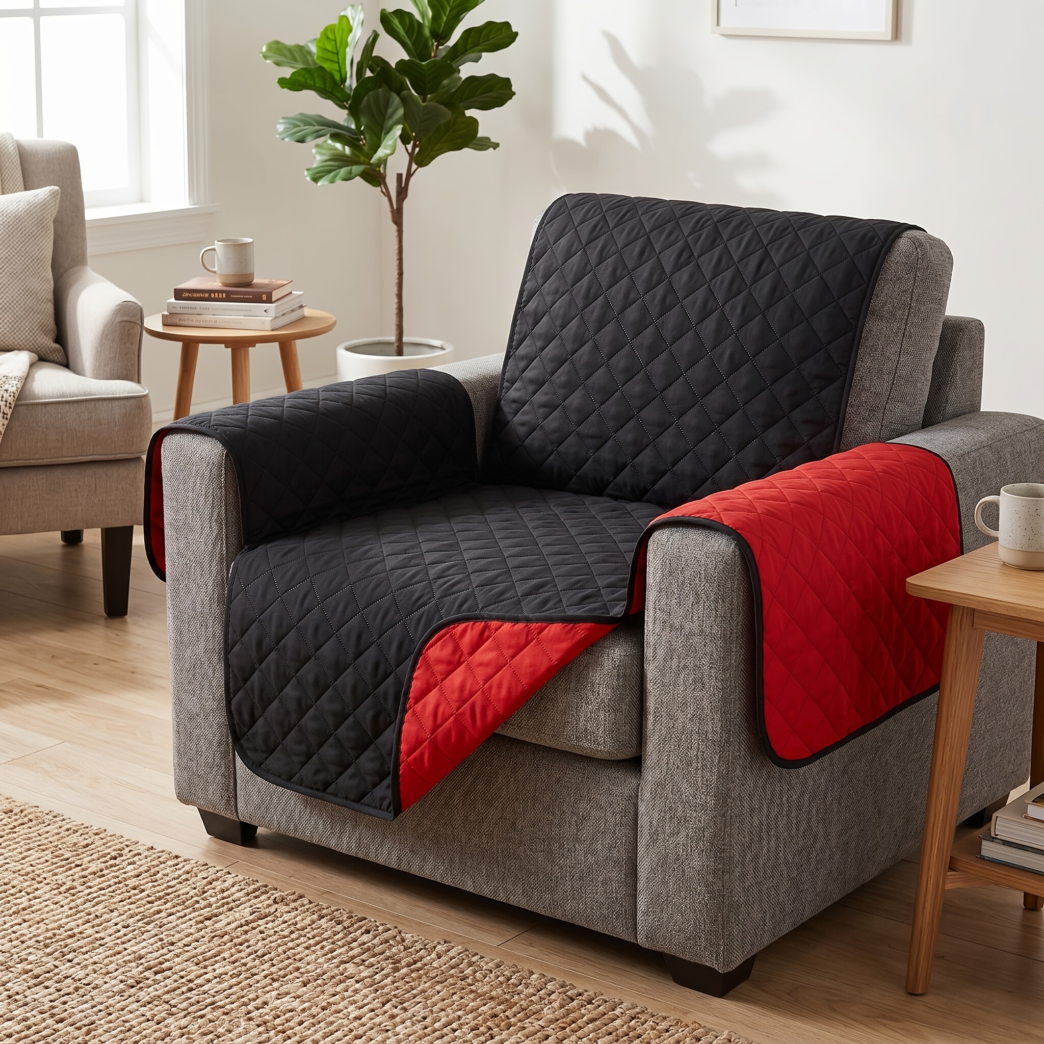 Image of Black Single Pet Sofa Cushion, Convenient For Isolating Cat And Dog Hair, Easy To Clean The Sofa