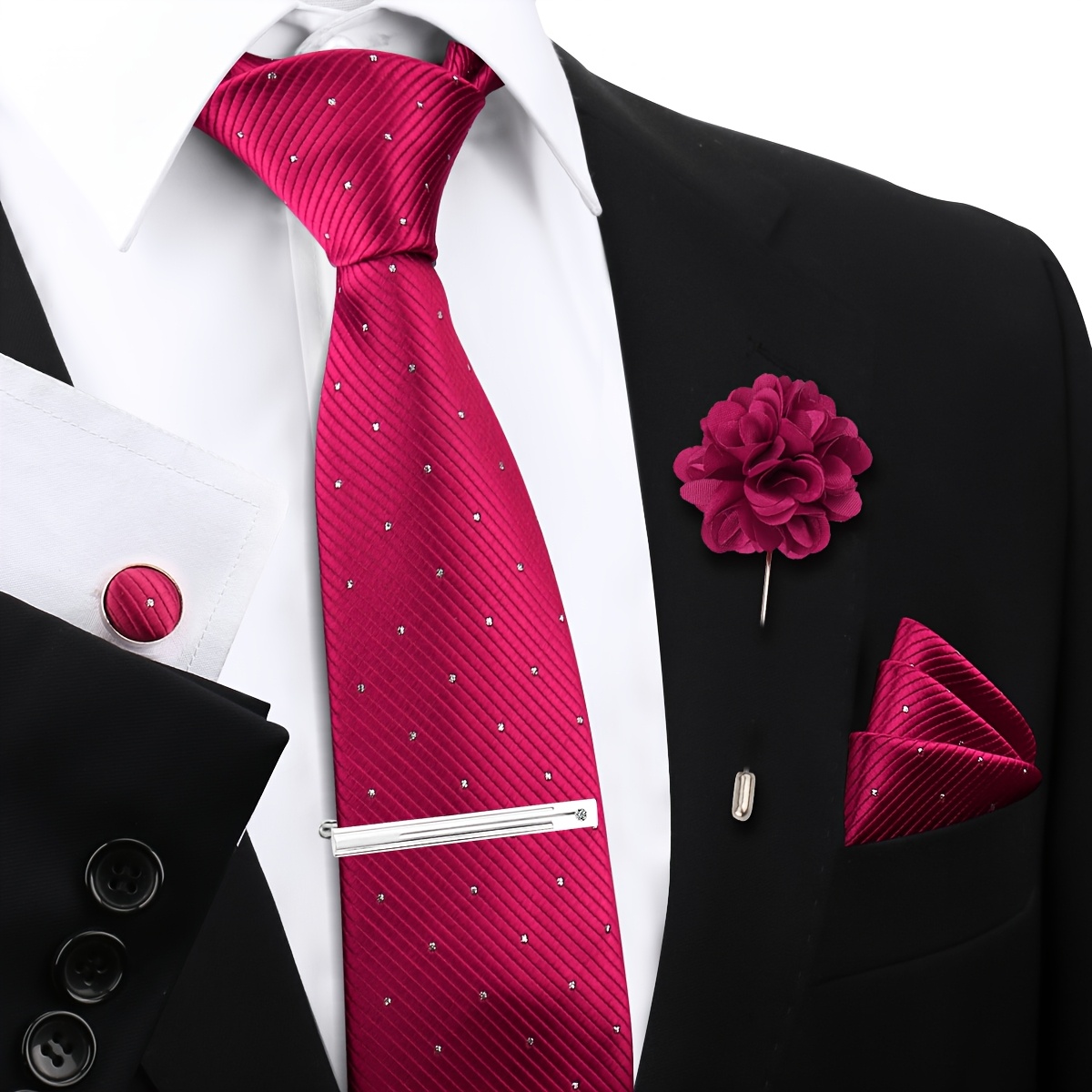 strapless open back dress 34 Dusty Rose Pink Tuxedo for Men â€“ One Button Satin Lapel Wedding Prom  Suit with Bow Tie main image 0