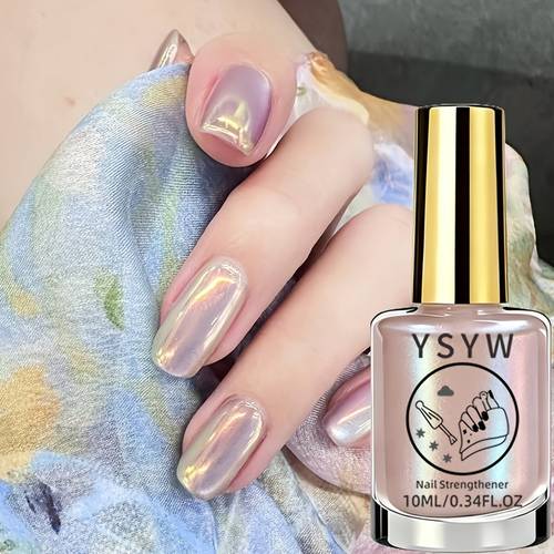 polarisierter nude-nagellack 10ml, eine sanfte vielseitige farbe, muss für maniküren, stärkt nägel, verbessert die nagelstärke, einfach aufzutragen, natürlich trocknend mit einer langanhaltenden , schnelltrocknender nagellack mit glänzendem transparentem , schillernd auffällig