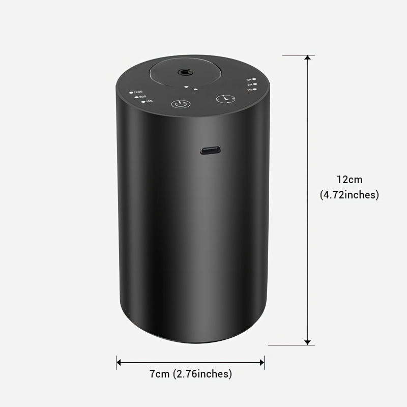 TEMU Car Aromatherapy Diffuser, Air Freshener, Mini Portable Essential Oil Diffuser, Suitable For Car Driving, Bedroom, Rechargeable Use