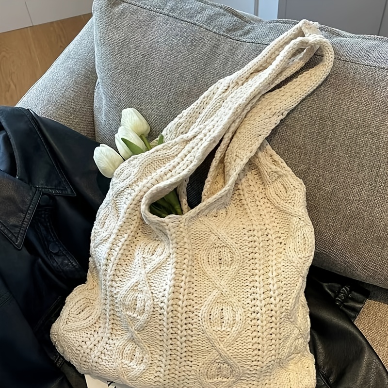 New Cloud Pleated Large-capacity Tote Bag, Perfect For Commuting, Made Of, Suitable For Shopping