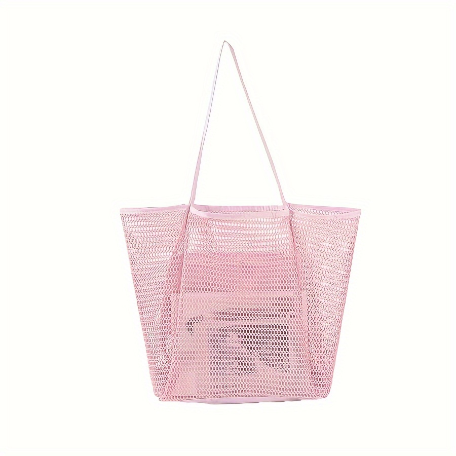 

Beach Bag Large Capacity Outdoor Swimming Travel Toiletries Storage Bag Mesh Tote Bag Beach Bag