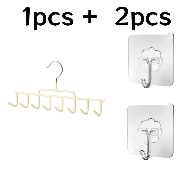 TEMU Porte-chapeaux mural multifonction à 8 casquettes, présentoir à chapeaux, solution de rangement vertical, porte-serviettes
