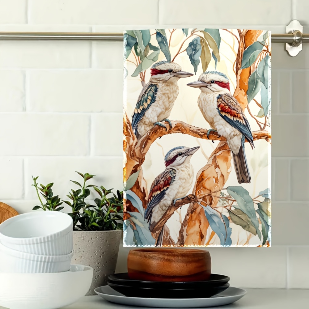 TEMU 2pcs Set Of Single-sided Printed Kitchen Towels, Kitchen Cloths, Tea Towels, Housewarming Gift, Gift For Kitchen Enthusiasts, Suitable For