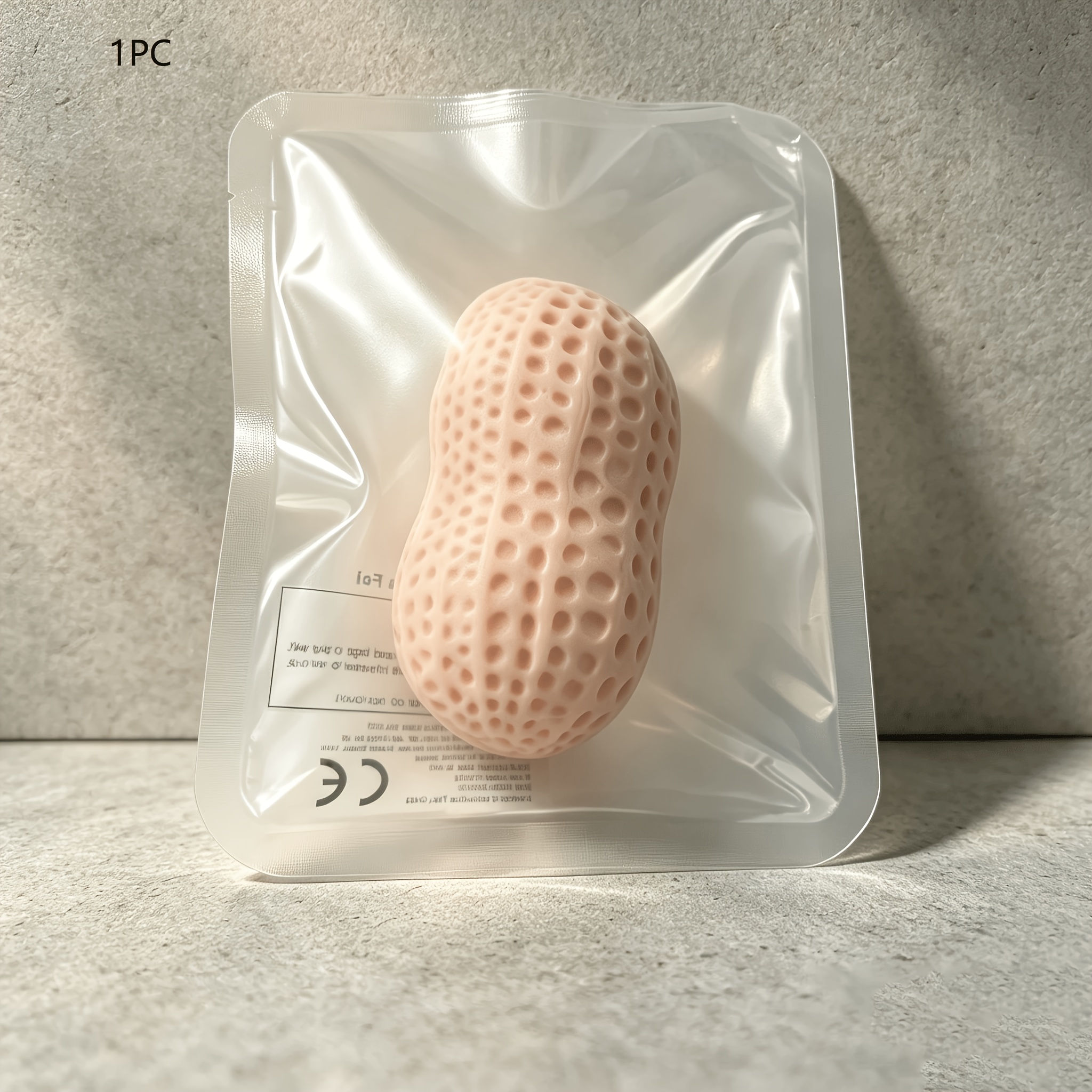 Image of Peanut Shaped Food Squeeze Toys, Soft Slow Rising Compression Toy, Cute Peanut Manipulative Toy For , Desk Decor, Office , Party Favors, Goodie Bags, Stocking Stuffers, Novelty Gift