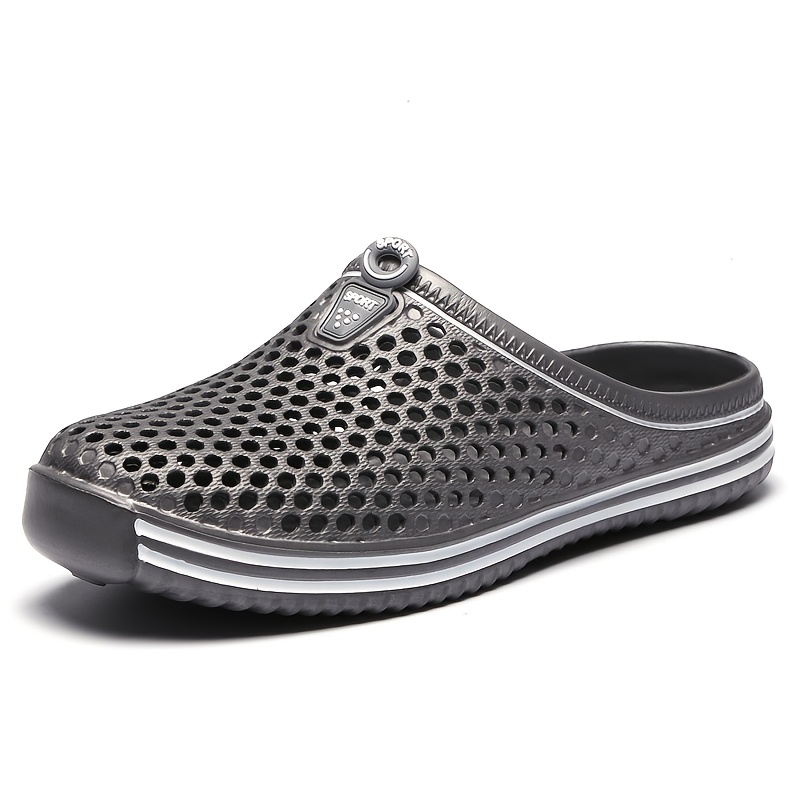 mens solid eva trendy breathable clogs comfy non slip soft sole shoes