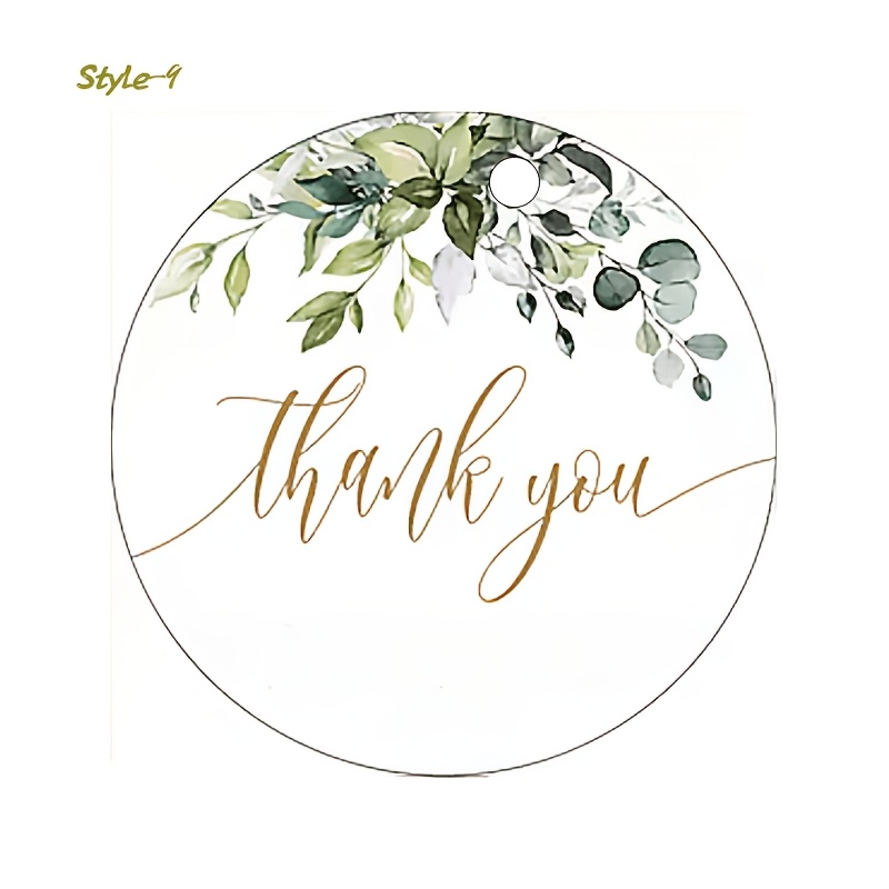 TEMU 100 Personalized 1.97-inch Round Tags With Strings, Suitable For Weddings, Printed Wedding Favor Tags, Thank You For Celebrating With Us Labels