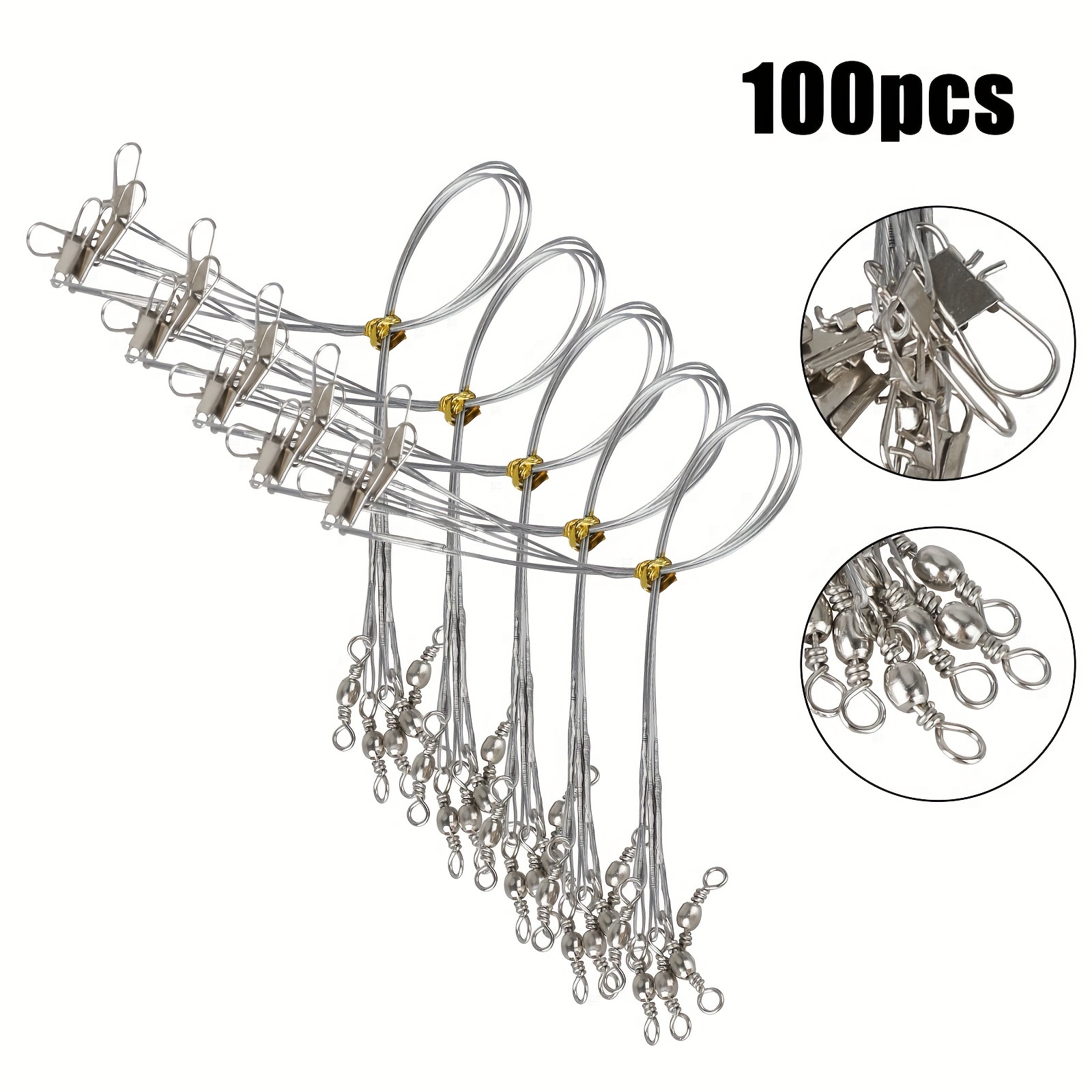 

100pcs Steel , & -free, - Swivels &