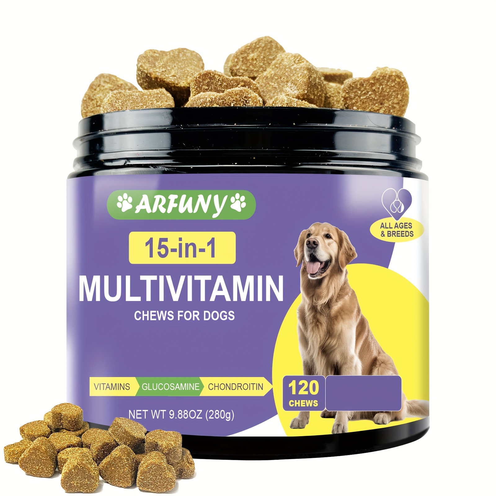 E-shop Eine Mischung aus 15 essentiellen für Hunde – Fördert Verdauung, Fell, Knochen & Vitalität – Hunde- – Reich an , , Chondroitin –