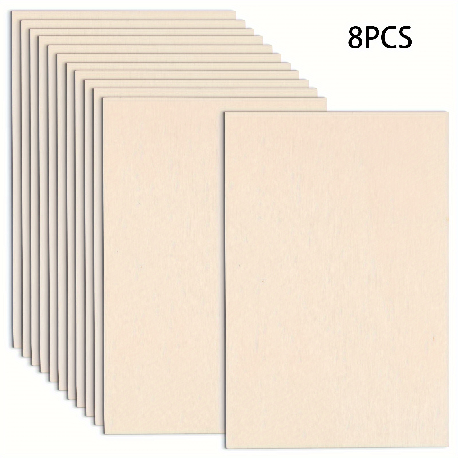 4/8/12pcs Blank Wood Boards for Crafts and Decorations