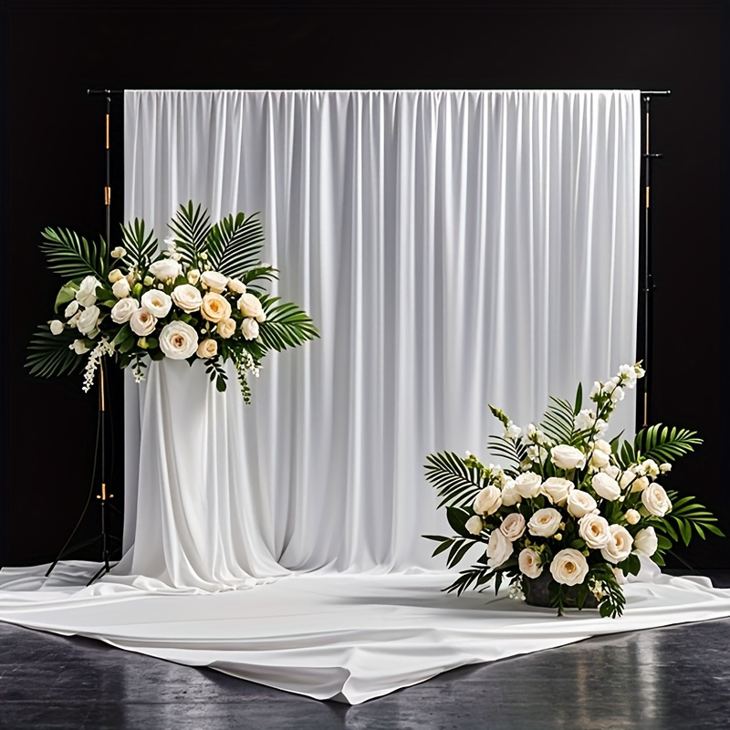 White Backdrop - Polyester Fabric for Events