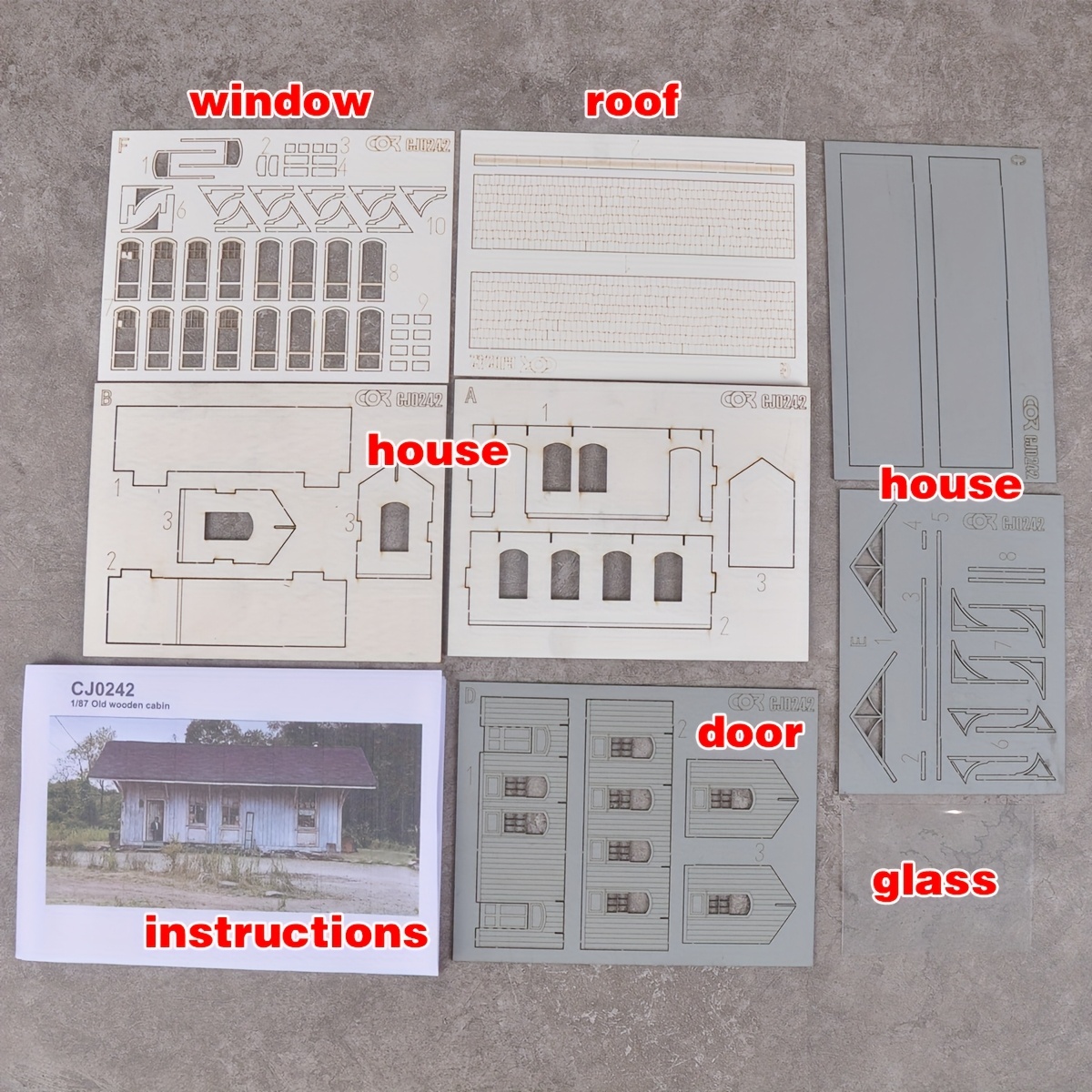 Assembled Train Railway Model Building Single- Static Scale Model Kit Scene Sand Table Model 1/87