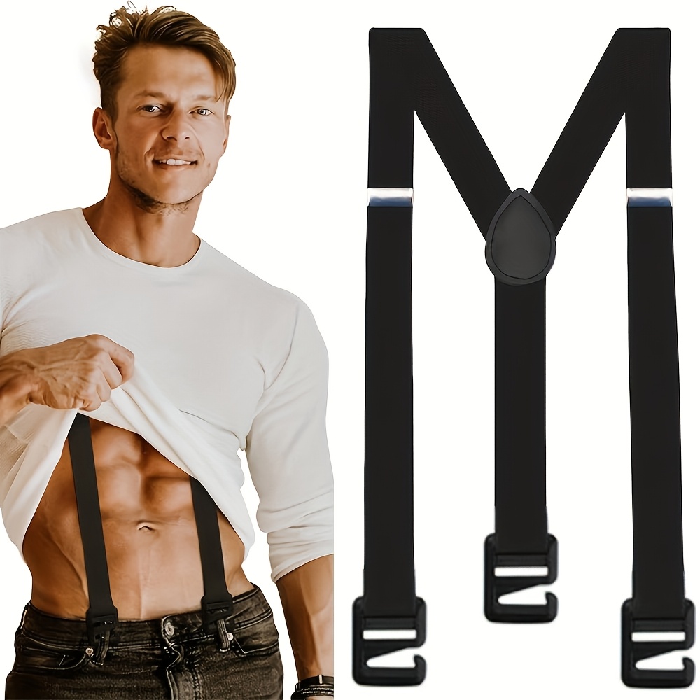 

Adjustable Men's Suspenders With Carabiner Clips - Invisible, Sporty Polyester Jockstrap, Medium Stretch, Daily Work & , Fastening|sporty Suspenders|polyester