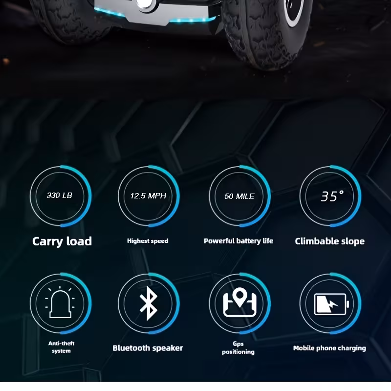 self balancing 60 plus with powerful dual motor system smart electric scooter for adults 67 2 6ah personal electric vehicle with 19 inch all terrain tire off road hoverboard 50 mile 12 5 mph lcd dispaly foldable design Product details 1