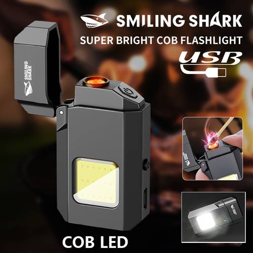 1pc 2-in- Bright LED Flashlight & USB-Powered Lighter, Windproof & High Quality, USB-C Fast Charging, Compact EDC Flashlight with Ignition, Built-in Battery & USB Cable Included - Ideal for Camping, Emergencies, Outdoor - Birthday Gifts for Men, Women, Survival Gear, Flashlight High Quality, Flashlight, Flashlight Rechargeable, Mini Flashlight Keychain, Flashlight