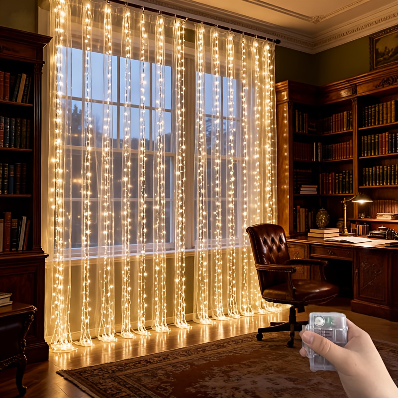 300 LED Curtain Fairy Lights for Home Decor