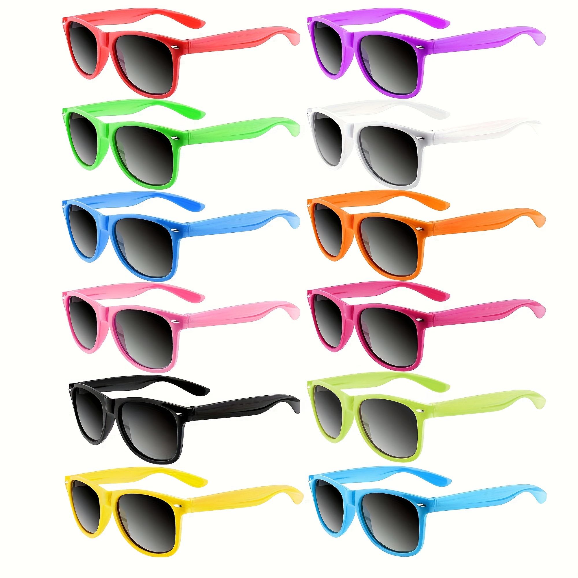 12pcs retro classic fashion glasses 80s party fashion glasses for